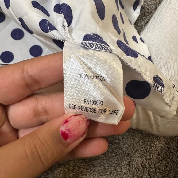 Tyler‎ Boe Polka Dot Button Front Top Womens Size 4 - Picture 6 of 6